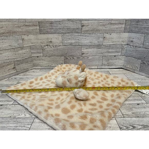 Kellytoy Giraffe Lovey 18x14”Stuffed Plush Security Blanket Soft Rattle Baby Toy - Picture 6 of 7